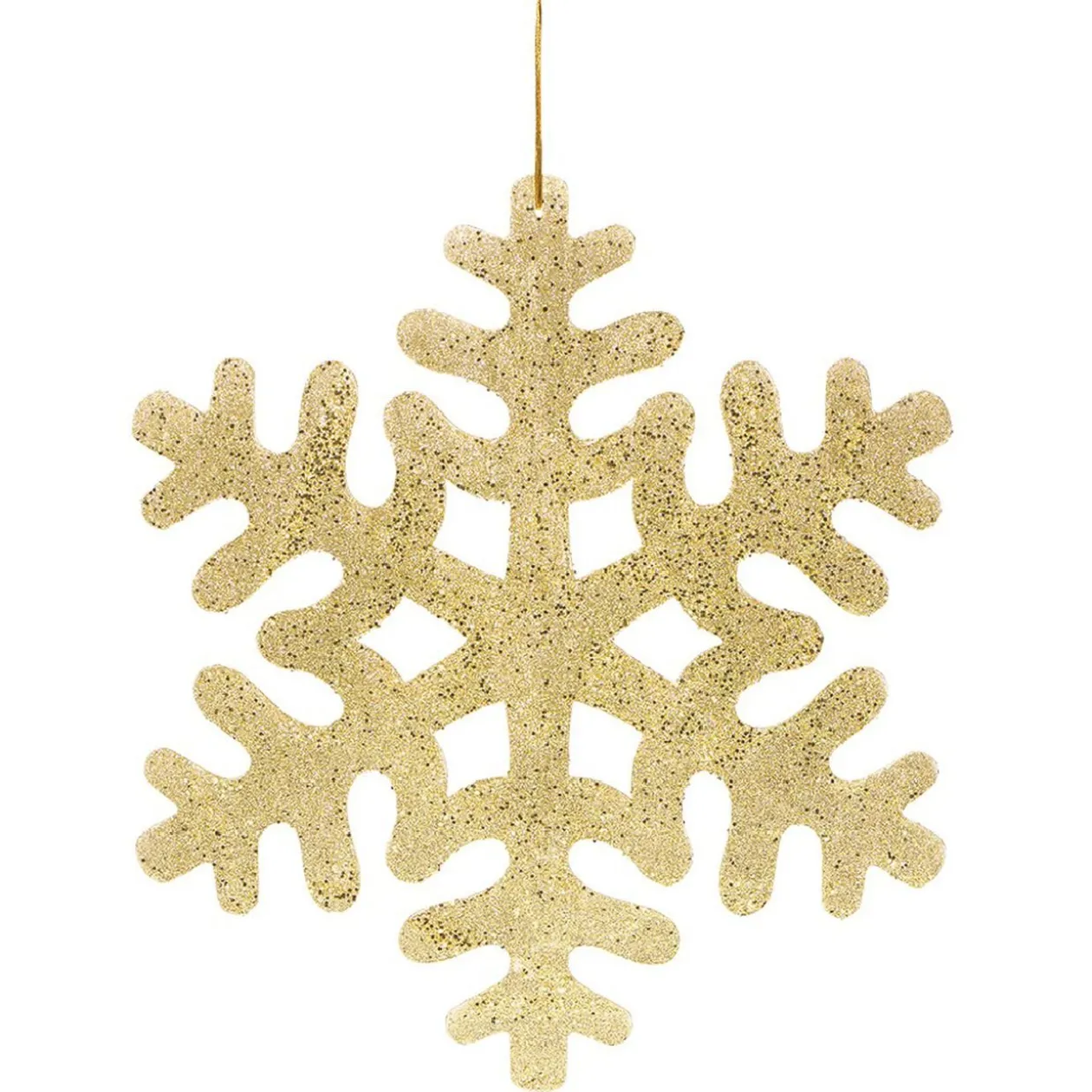 Flocon à paillettes doré XL