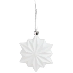 Flocon blanc à suspendre 8,5x2,5xH10,5cm