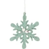 Flocon de neige à suspendre vert