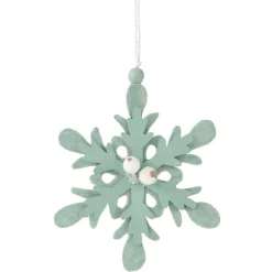 Flocon de neige à suspendre vert