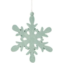 Flocon de neige à suspendre vert