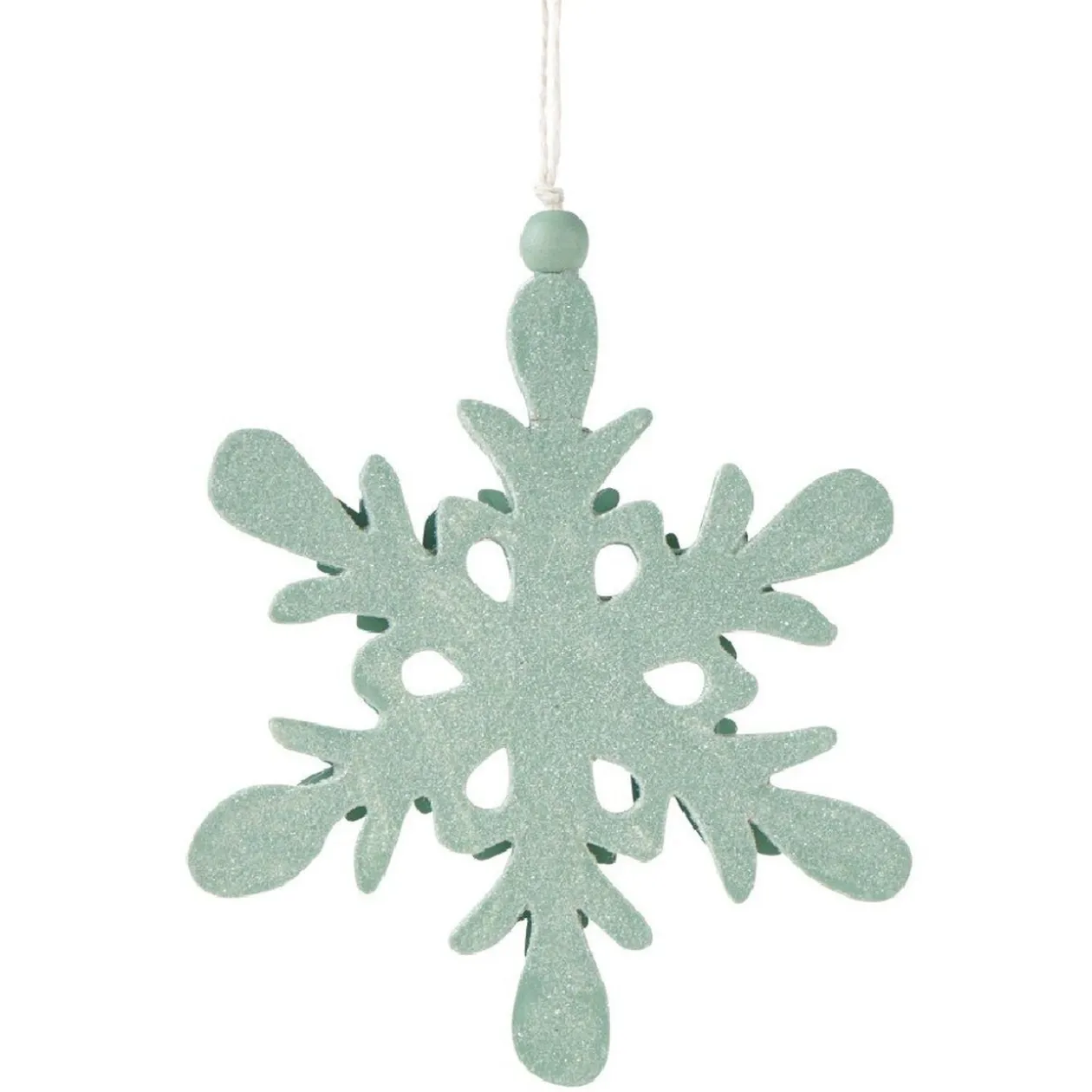 Flocon de neige à suspendre vert