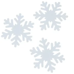 Flocon de neige décoratif blanc Noël