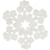 Flocon de Noël blanc à suspendre