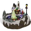 Fontaine à eau lumineuse musicale avec scène Village de Noël