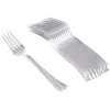 Fourchette en plastique transparent x12