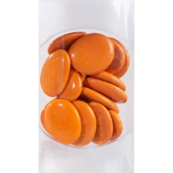 Galet déco opaque orange