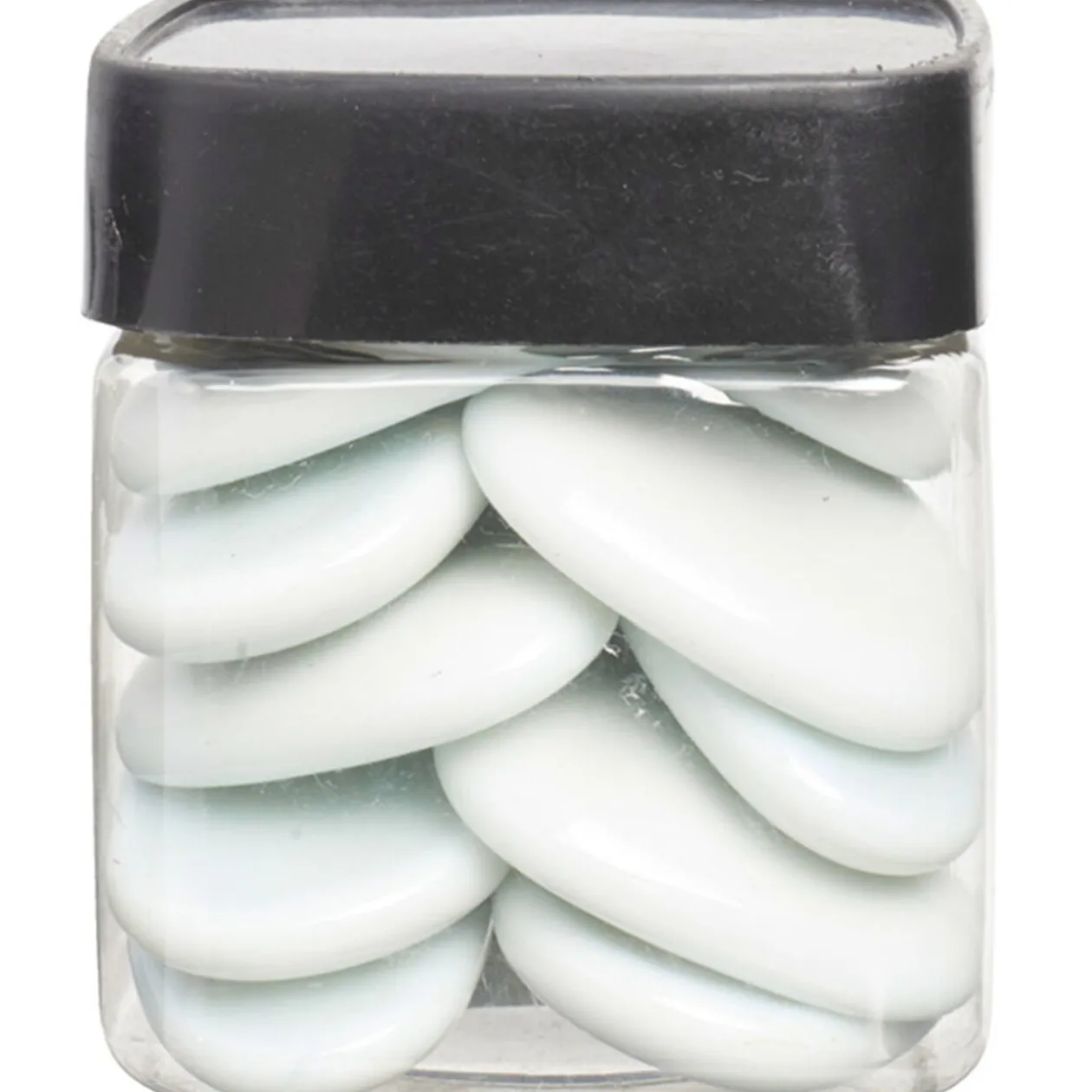 Galets décoratifs blancs