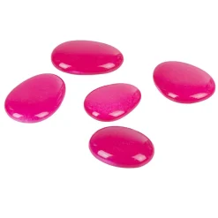 Galets décoratifs roses fuchsia