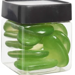 Galets décoratifs verts anis transparents