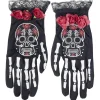 Gants adulte Halloween imprimé squelette jour des morts Taille unique