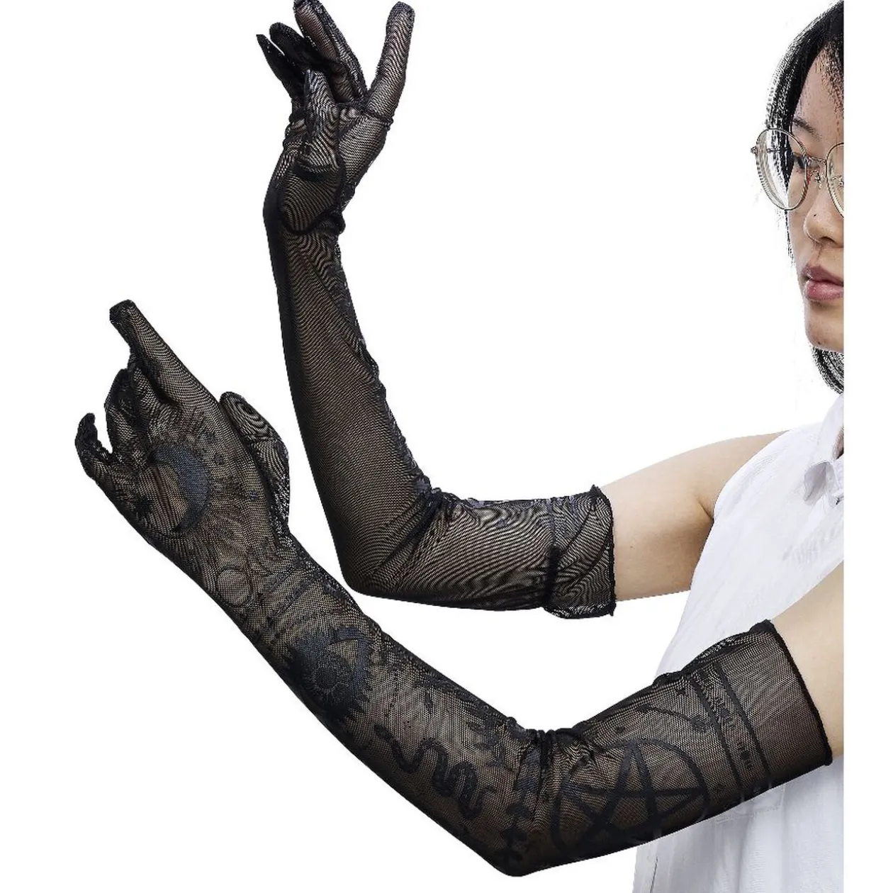 Gants Spirit Halloween noir taille adulte