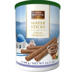 Gaufrettes roulées à la crème de noisette - 400g