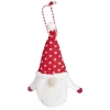 Gnome à suspendre rouge et blanc H14cm