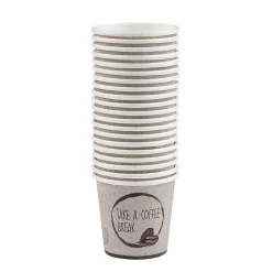 Gobelet à café en carton blanc crème 12 cl x20