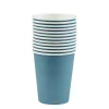 Gobelet bleu canard en carton 25 cl x12