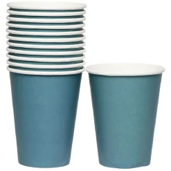 Gobelet en carton bleu canard 36 cl x12