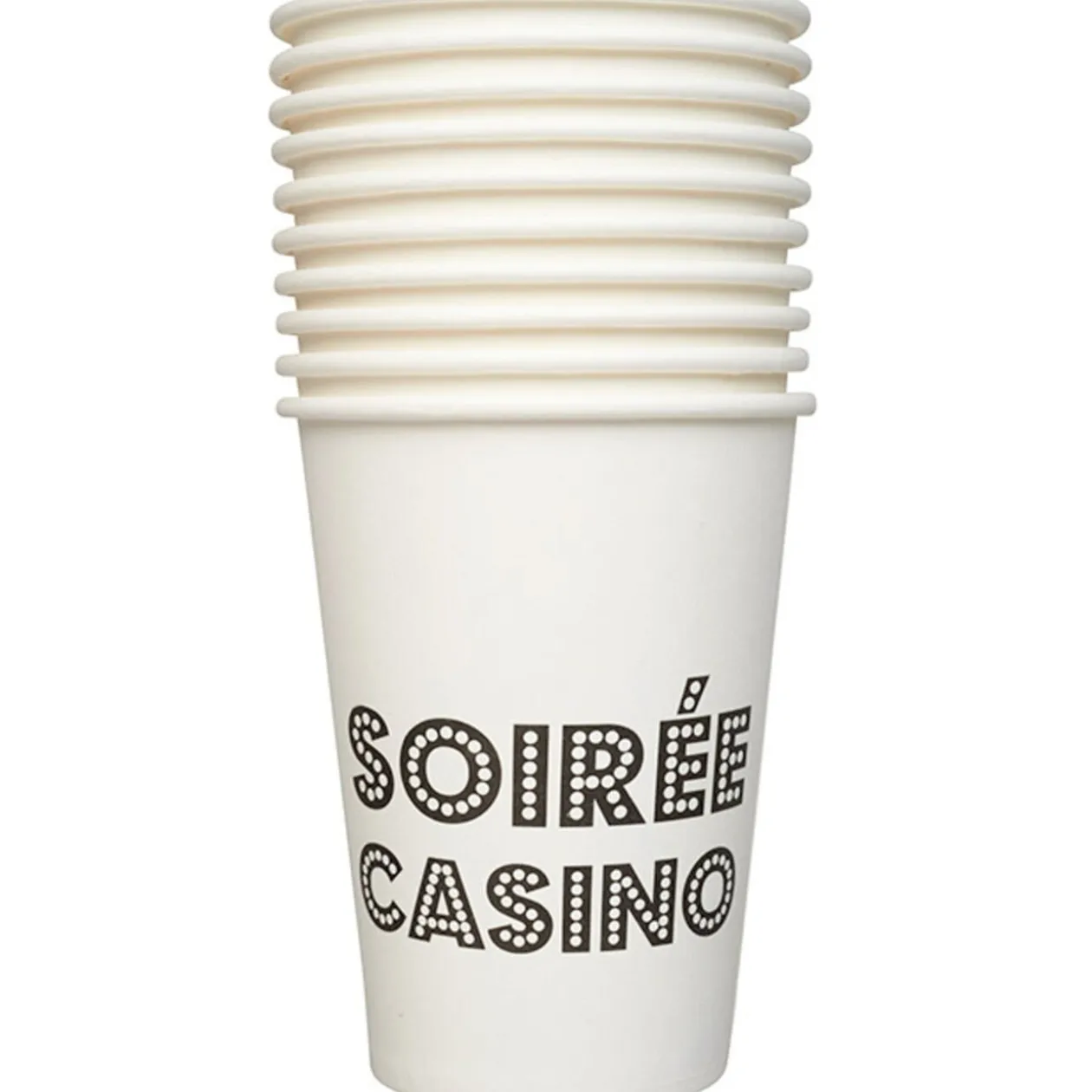 Gobelet en carton design Casino x10