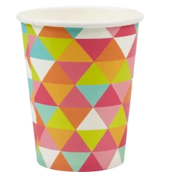 Gobelet en carton motif tangram x10