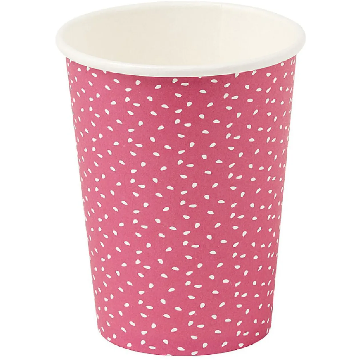 Gobelet en carton rose et blanc x 10