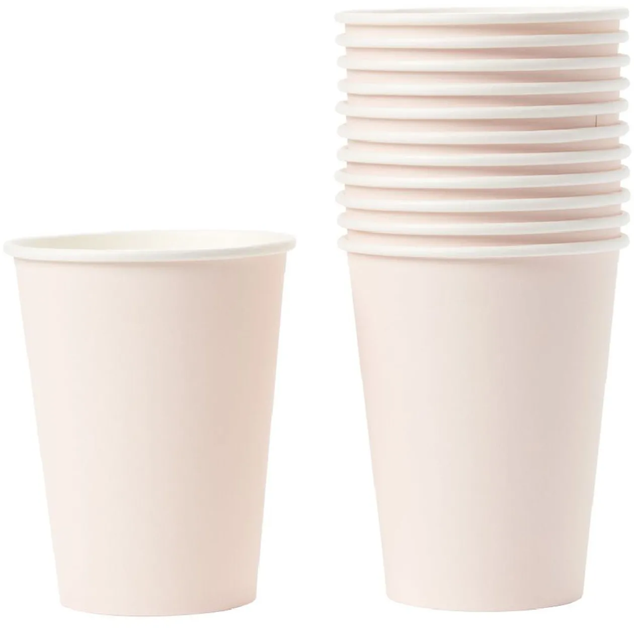 Gobelet en carton rose nude 36 cl x12