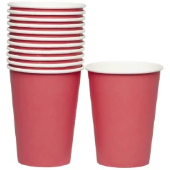 Gobelet en carton rouge 36 cl x12