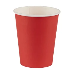 Gobelet en carton rouge et blanc 25 cl x12