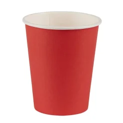 Gobelet en carton rouge et blanc 21 cl x50