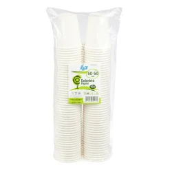 Gobelet en carton uni blanc 18 cl x100