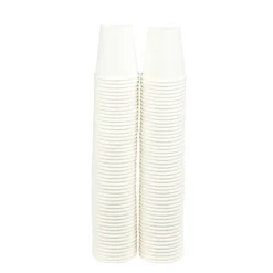 Gobelet en carton uni blanc 18 cl x100