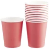 Gobelet en carton uni corail 24 cl x10