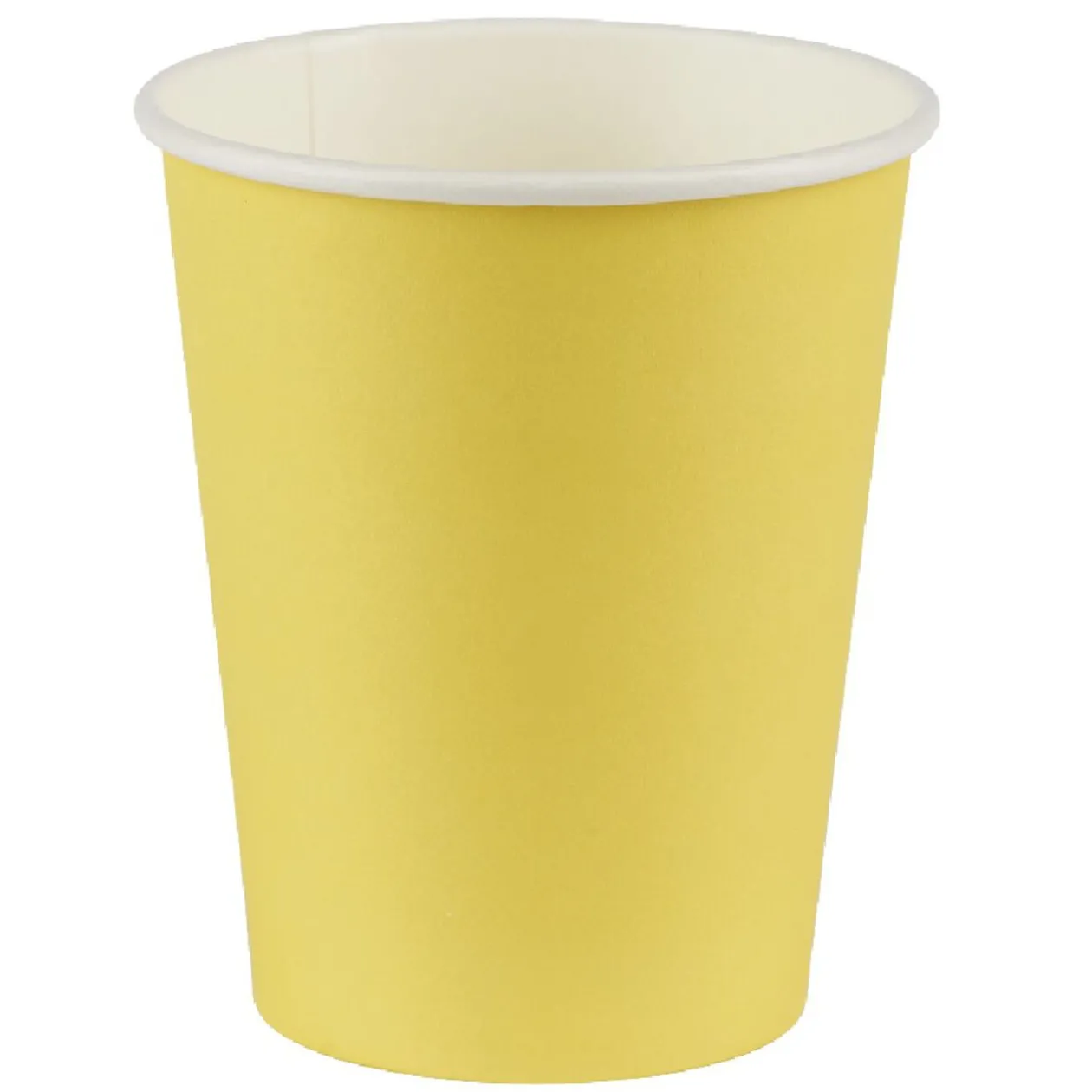 Gobelet jaune en carton 25 cl x12