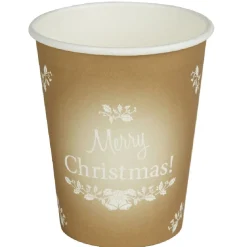 Gobelet motif houx d'or x10