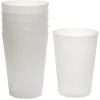 Gobelet plastique blanc translucide 27 cl x6