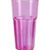 Gobelet plastique rigide violet transparent