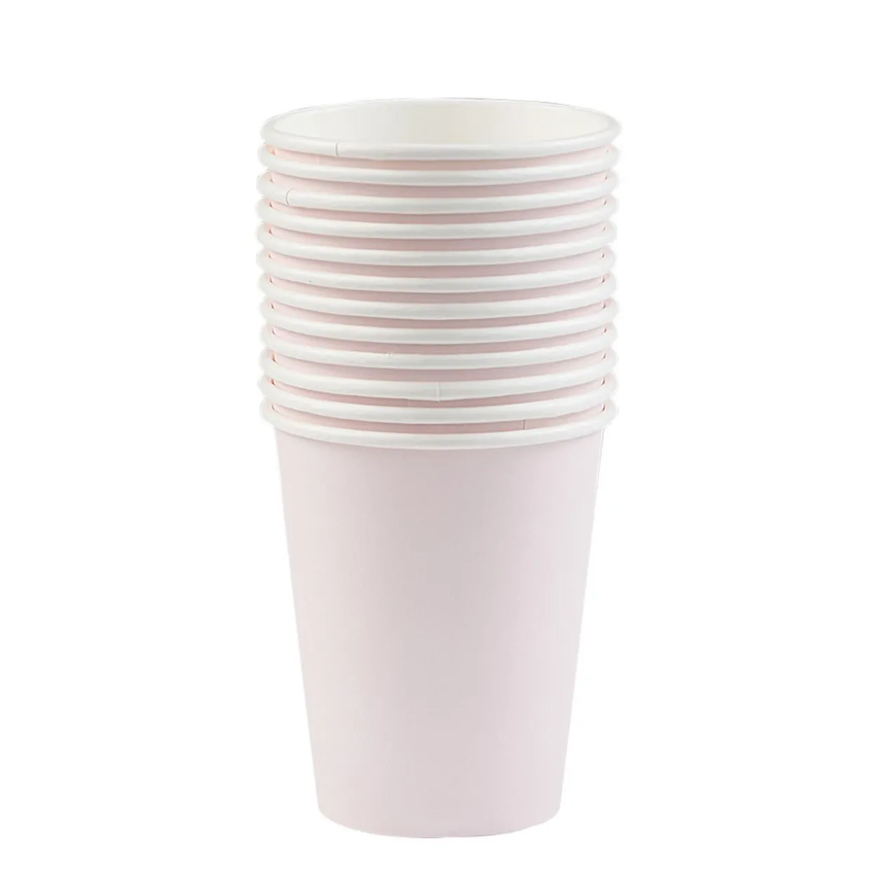 Gobelet rose pâle en carton 25 cl x12