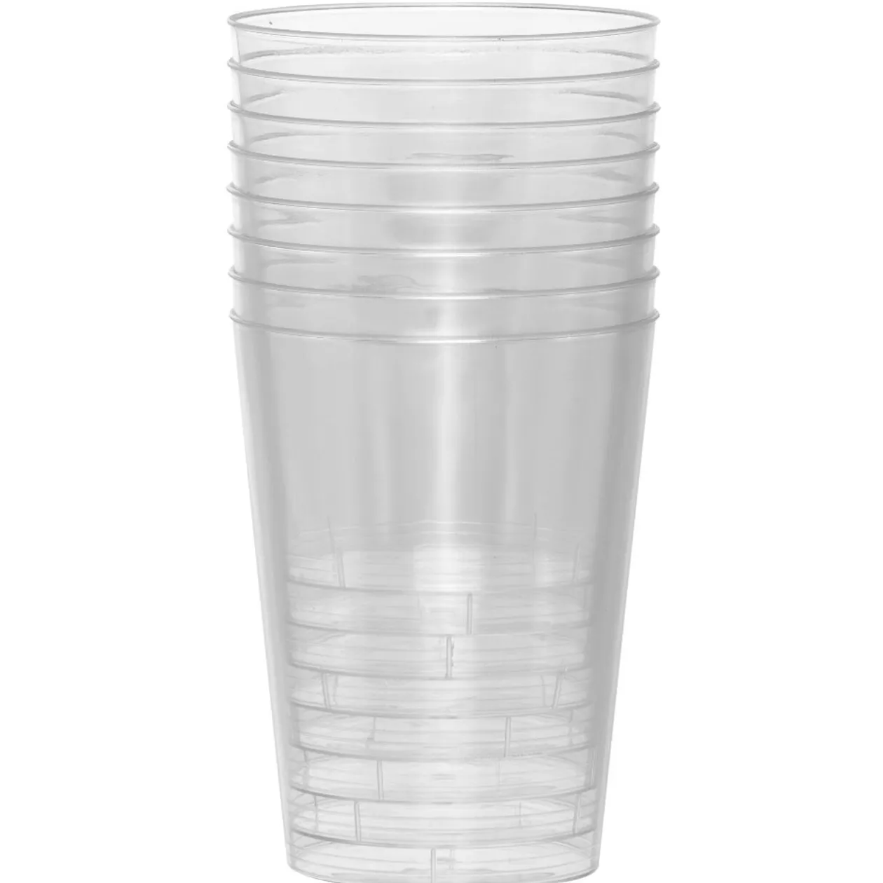 Gobelet transparent en plastique réutilisable 30 cl x8