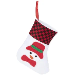 Grande chaussette de Noël en feutre x2