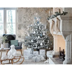 Guirlande 30 boules de neige blanc 1,8 m