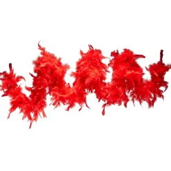 Guirlande boa plume boa rouge