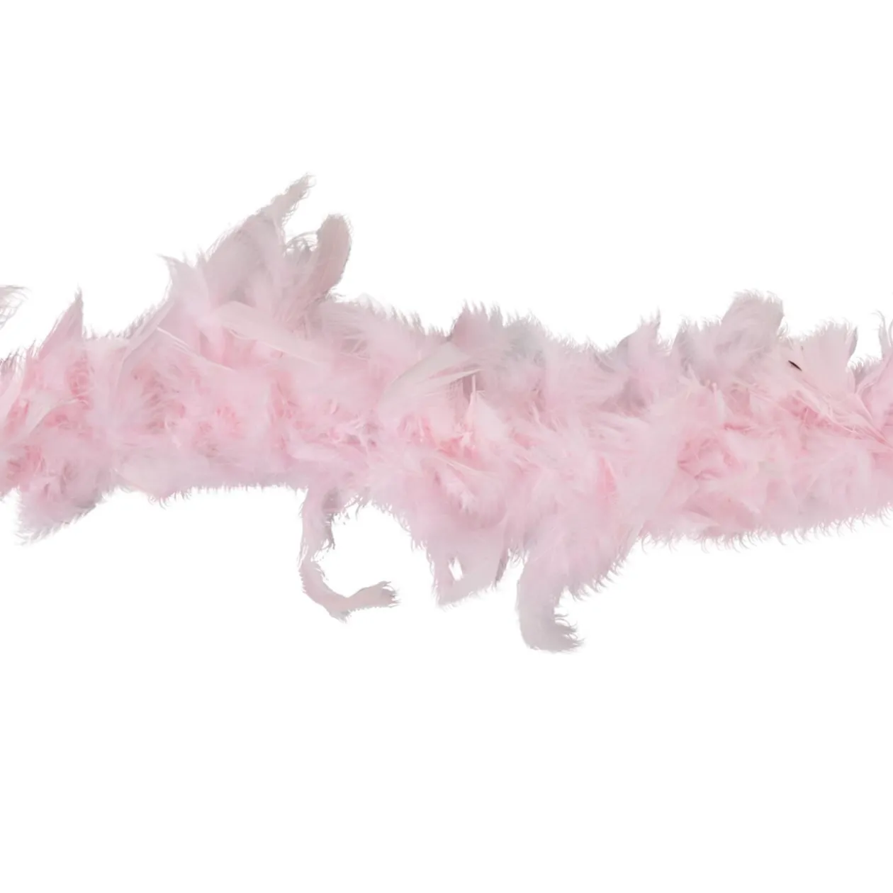 Guirlande Boa plumes roses Noël romance