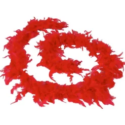 Guirlande boa plumes rouges 1,8 m