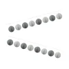 Guirlande boule papier gris 4 m