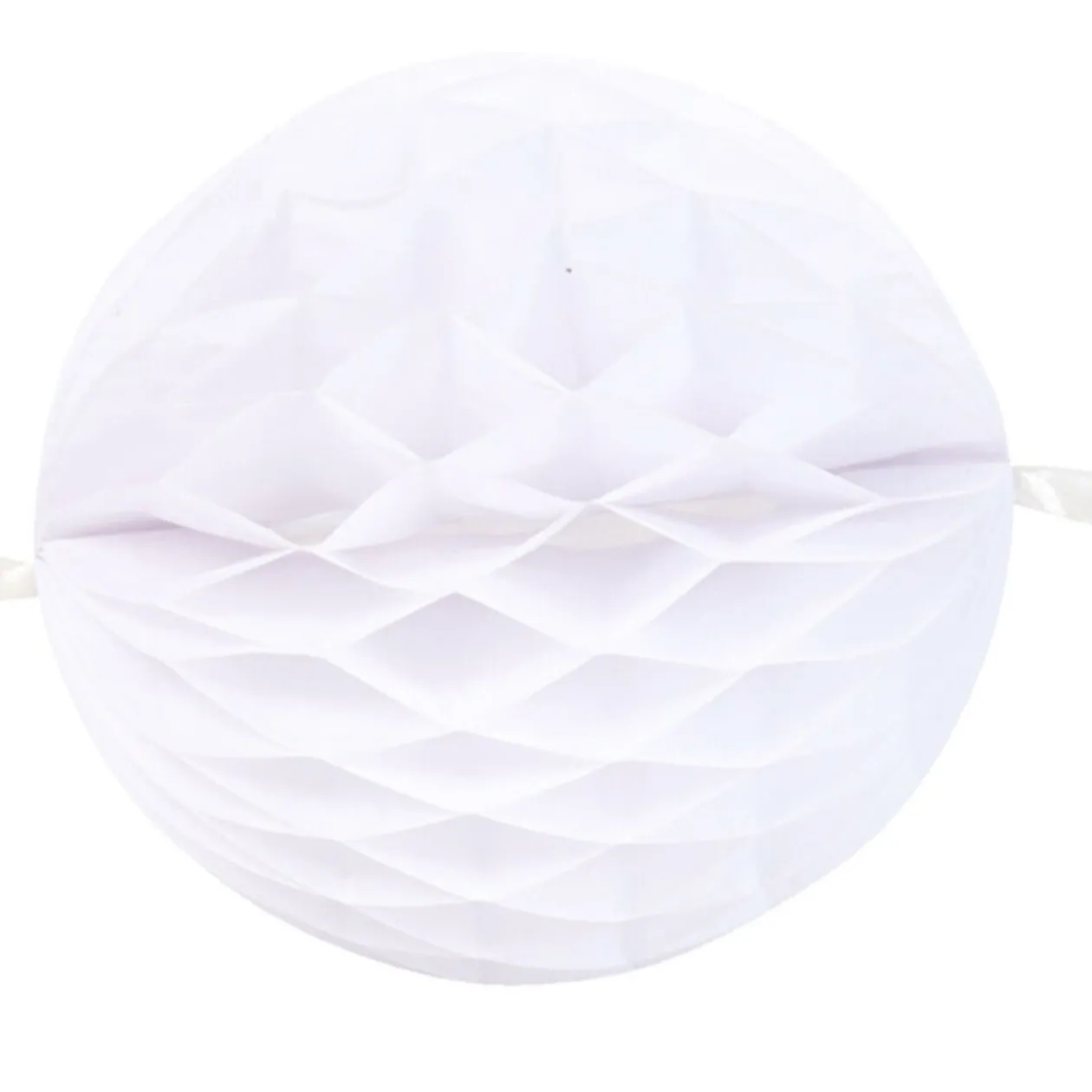 Guirlande boules en papier blanches