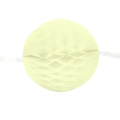 Guirlande boules en papier ivoires