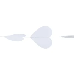 Guirlande coeur blanc 3 m