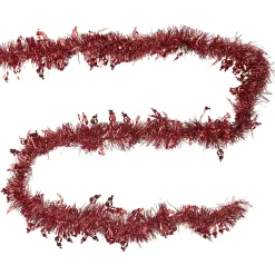 Guirlande de Noël à brins rouge scintillant L 3 m