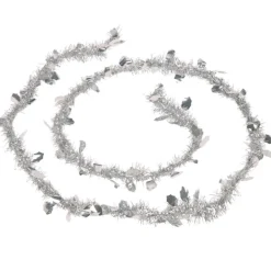 Guirlande de Noël argentée 2 m