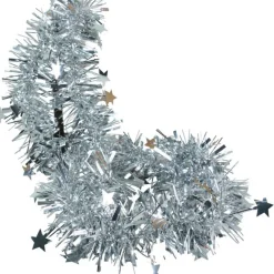 Guirlande de Noël argentée 2 m