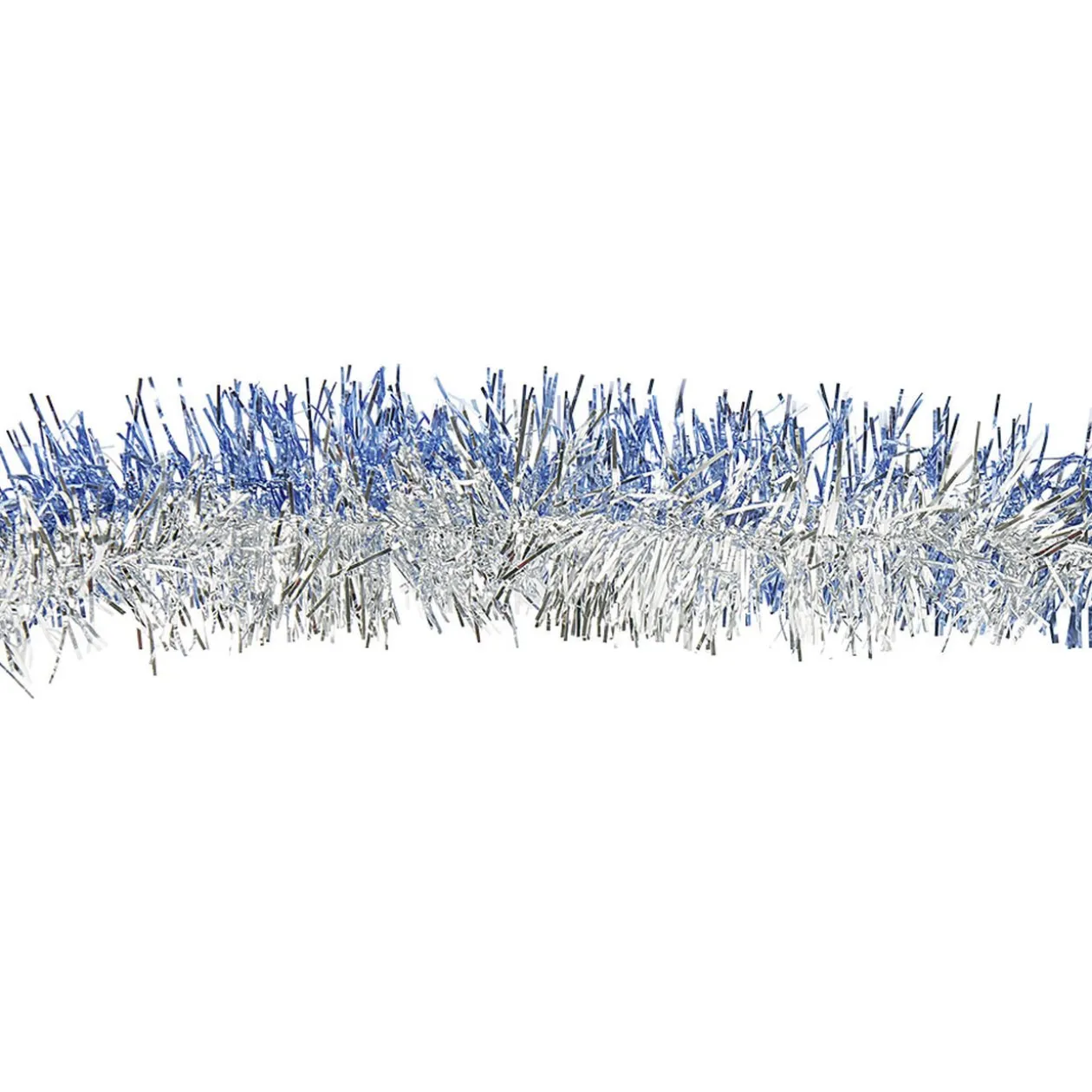 Guirlande de Noël argentée bleue 1,8 m